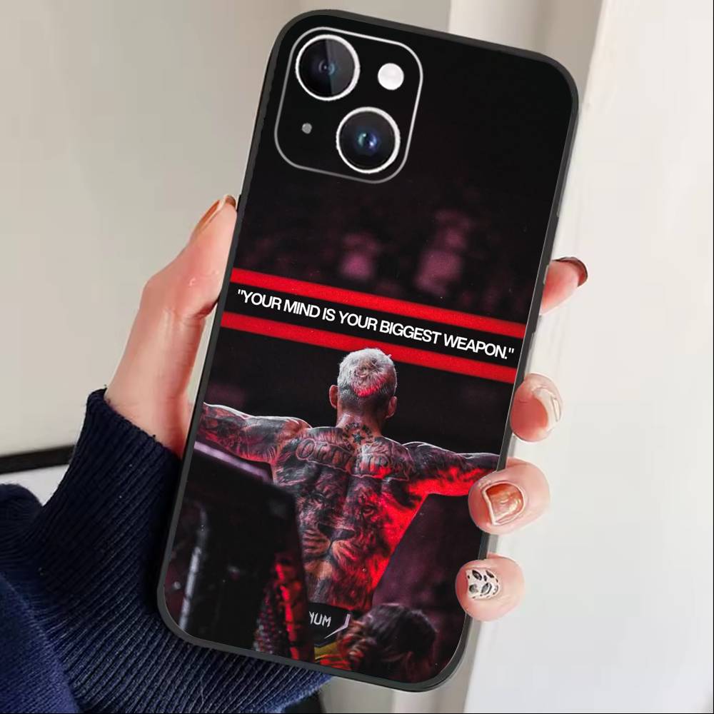 

Чохол для телефону U-Ufc Charles Oliveira для iPhone17,16,15,14,13,12 Plus,Max М який силіконовий Чорний iPhone14ProMax
