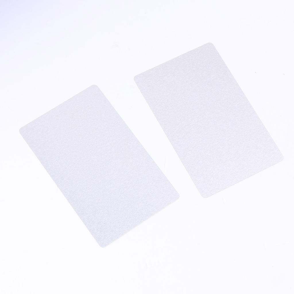 50Pcs Thin Colored Anodized Aluminum Laser Marking Business Card Cnc Engraving DIY Personalized Name Cards Business Card