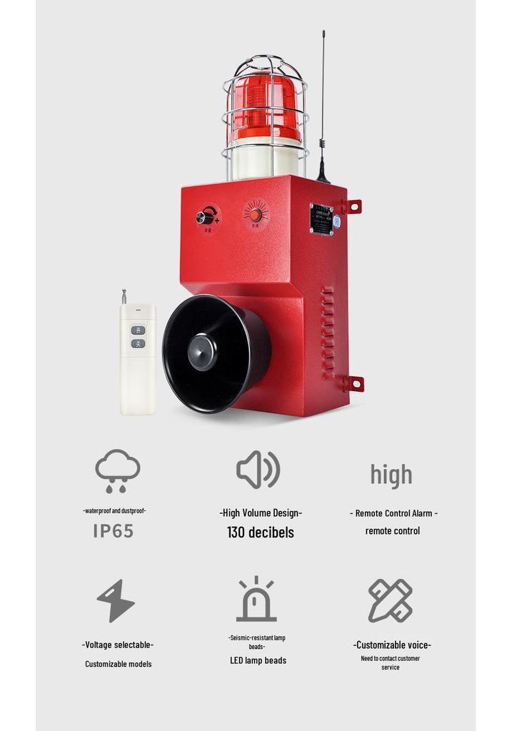 TGSG Wireless Remote Alarm: High Power, High Decibel, 2000m Range.