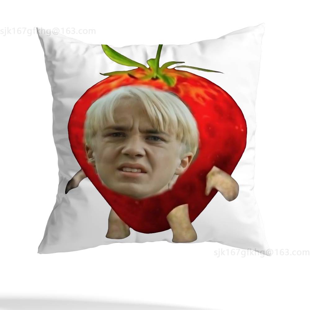 Actor D-Draco M-Malfoy Pillow Case Square Double-Sided Printing Short Plush Sofa Cushion Cover Bedroom Bedside Pillow