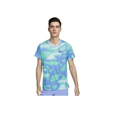 Pánské tričko Dri-Fit Casual s kulatým výstřihem, rychleschnoucí, s krátkým rukávem, Topy, Ledovcově modrá FQ2109-474