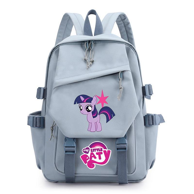 Pony Poly Rainbow Pony Printed Student School Bag Large Capacity Primary And Secondary School Student School Bag Children'S Backpack