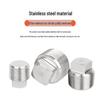 304 Stainless Steel Square Head Screw Plug Hose Barb Cap (ZG1/8 1/4 3/8 1/2 3/4 NPT Oil Plug)