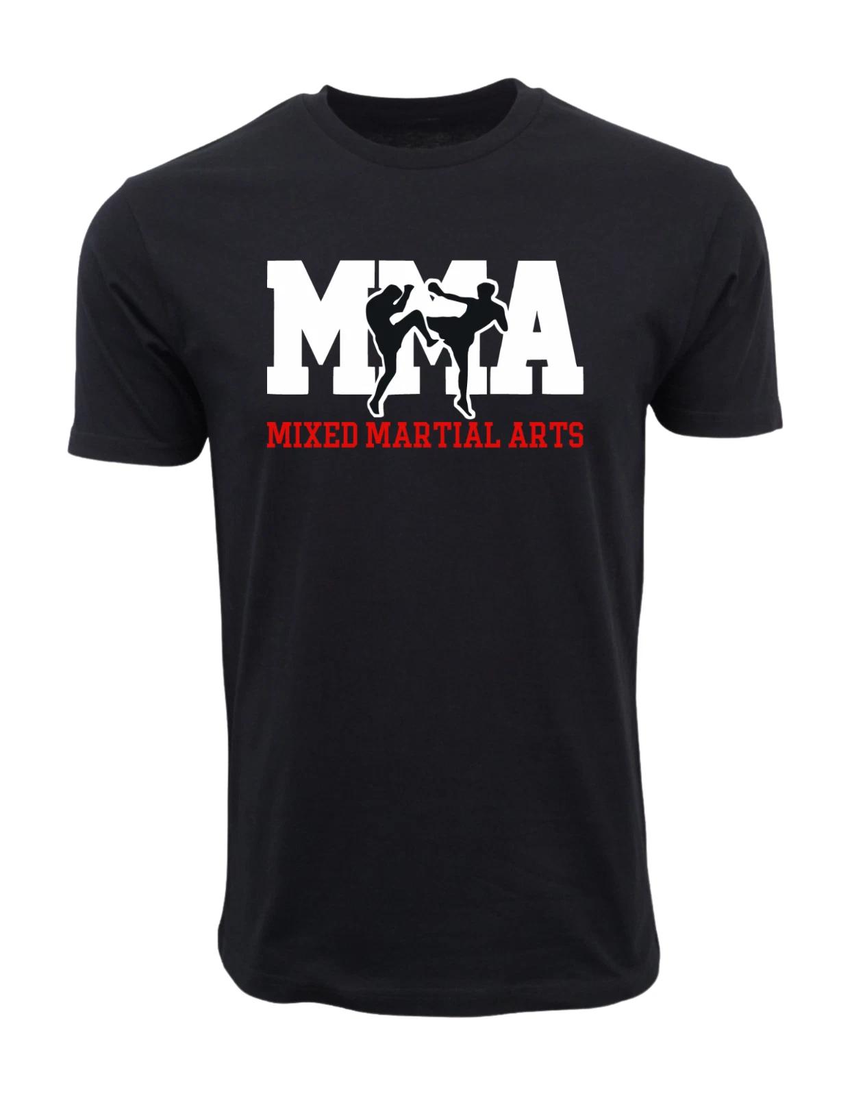 Unisex Adult Casual Graphic MMA Kickboxin Fighter T-Shirt Shirt XL