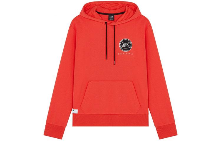 New Balance Men's Red Sweatshirts Hooded Moderate Mt13585-Enr Cm