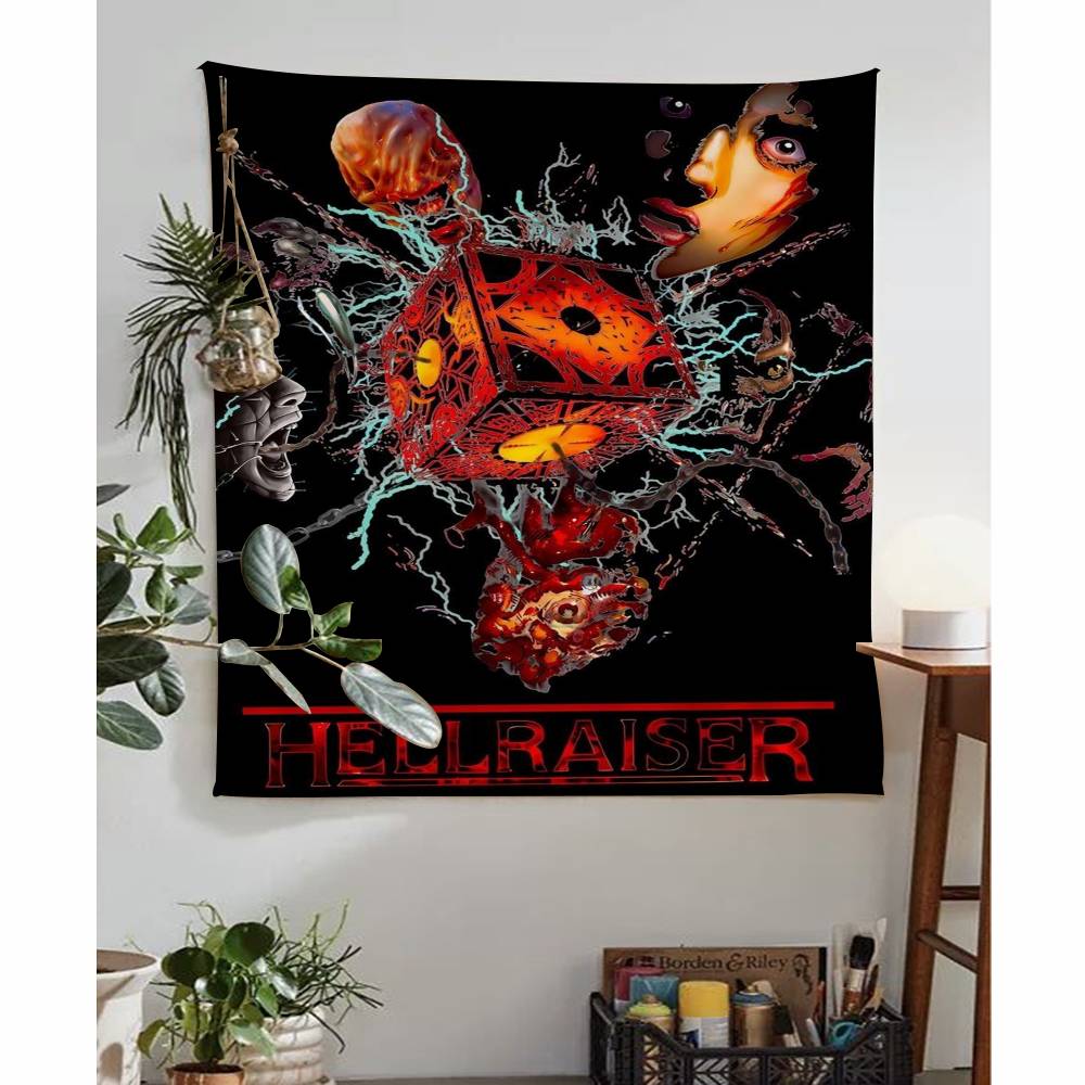 Classic Hellraiser Movie Tapestry Wall Hanging Cheap Hippie Wall Hanging Bohemian Wall Tapestries Mandala Wall Hanging Sheets