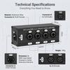 RJ45 Ethernet Audio Extender: 4-Way XLR Male to Female Cable Extension