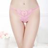 Women's Fashion Transparent Lace Butterfly Sexy Panties Thong Solid  Color