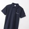 Champion Basic Polo Shirt with Embroidered Script Short Size XL Men's Logo, Sleeve, 100% Cotton, Navy, (C3-X361Z)