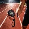 LCD Electronic Digital Stopwatch Large Display Chronograph Timer Sport Stopwatch  Sports Training
