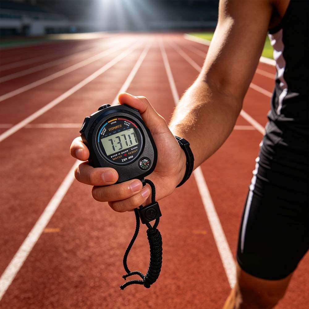 LCD Electronic Digital Stopwatch Large Display Chronograph Timer Sport Stopwatch  Sports Training