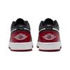 Tênis Infantil Air Jordan 1 Low GS Bred Toe 2.0 Branco Vermelho Varsity Preto 553560-161