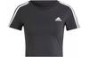 Women's Essentials 3-Stripes Colorblock Tee Black IR6111
