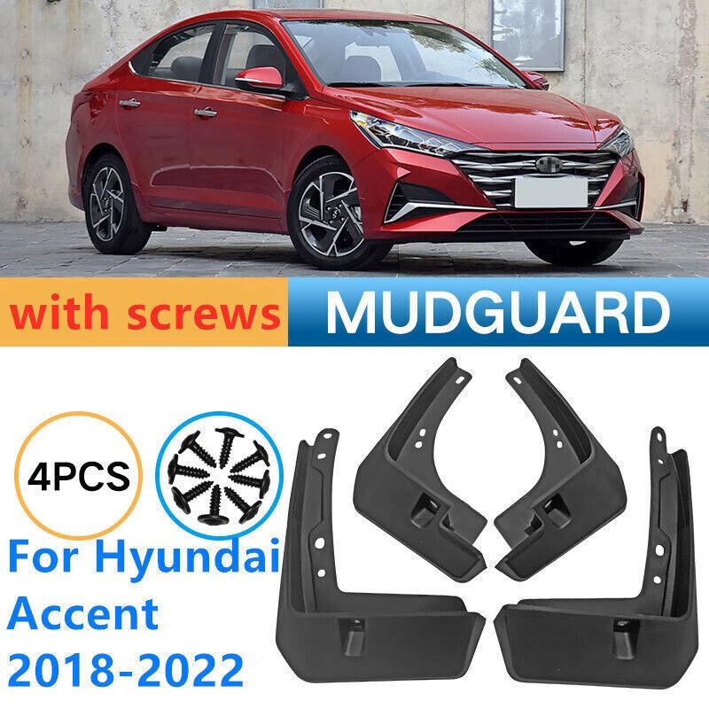 

For Hyundai Accent 2018- Mud Fender Flaps Splash Guards Mudflaps Mudguards