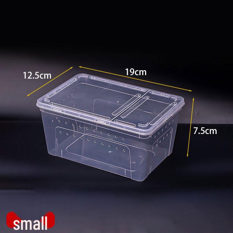 Transparent Multi-Size Handheld Pet Breeding Box and Tank for Turtles, Goldfish, and Hamsters