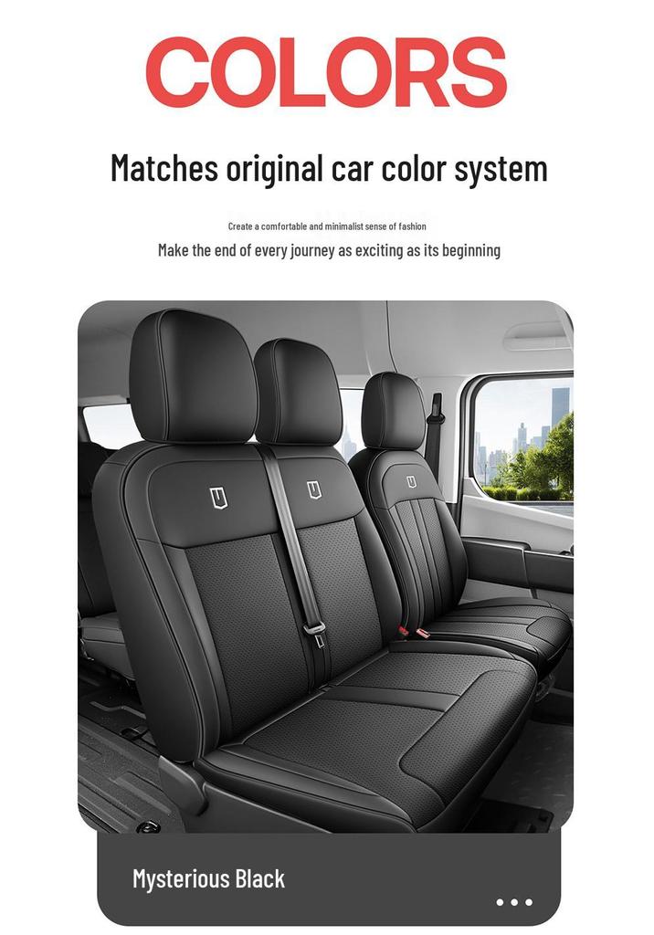Geely Super VAN 24-26 Model Full Seat Covers: Front & Rear Cushions for Cargo Version