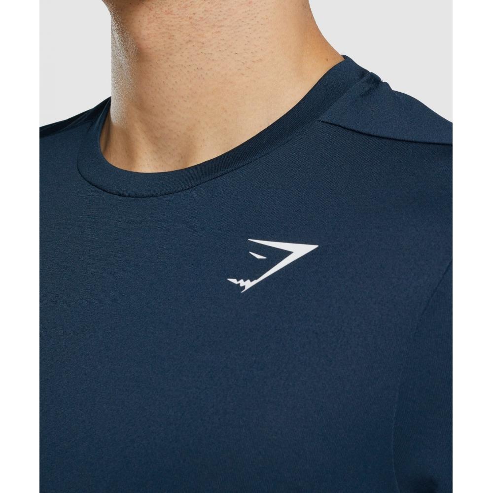 Gymshark Camiseta Arrival Regular Fit Azul marino A2a1j Ubcy
