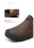 Men's Thick Sole Wear-Resistant Leather Hiking & Casual Shoes
