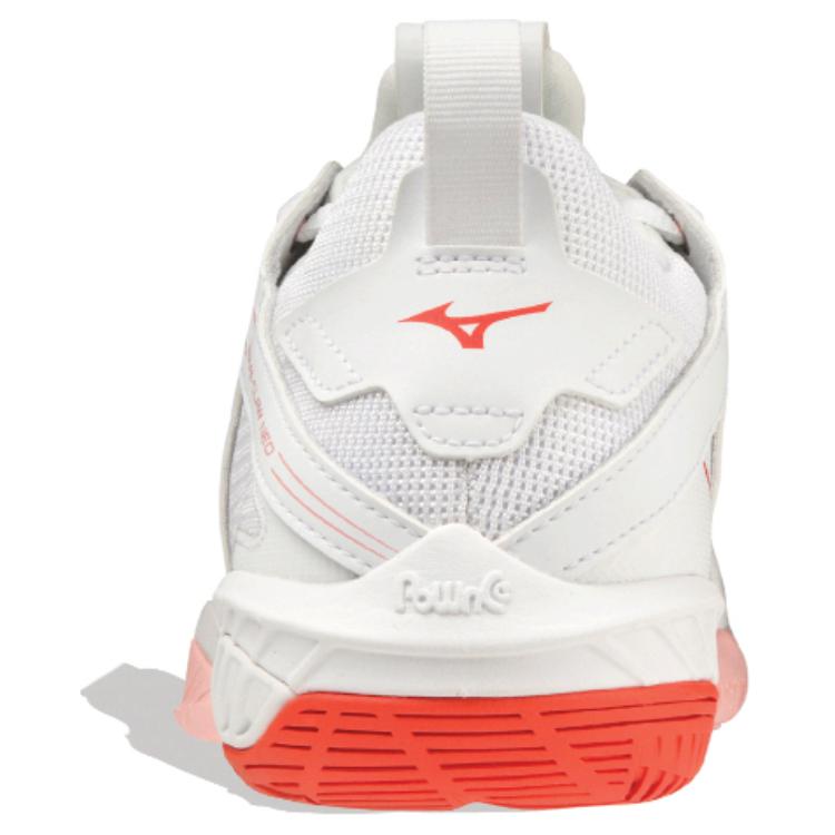 Mizuno Wave Claw Neo Fabric Leather Versatile Comfortable Non-Slip Durable Breathable Low-Top Badminton Shoes Unisex Sneaker Pink White Red 71GA207065