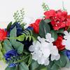 Memorial Grave Flower Saddles for Tombstone Artificial Cemetery Flower Bouquets with Vase for Graveyard Decoration