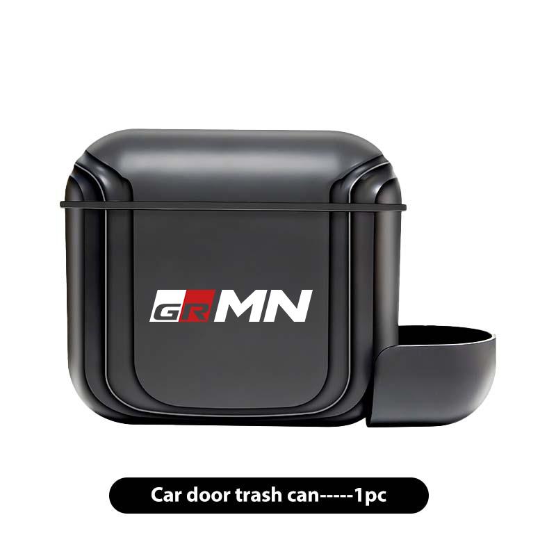 For S7 Portable Hanging Car Trash Can Wastebasket Trash Bin with Lid Storage Bin Supra Aygo Prado RAV4 Hilux Yaris Corolla JH7