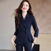 Women's Slim-Fit Ruffle Suit Set for Professional Spring Wear