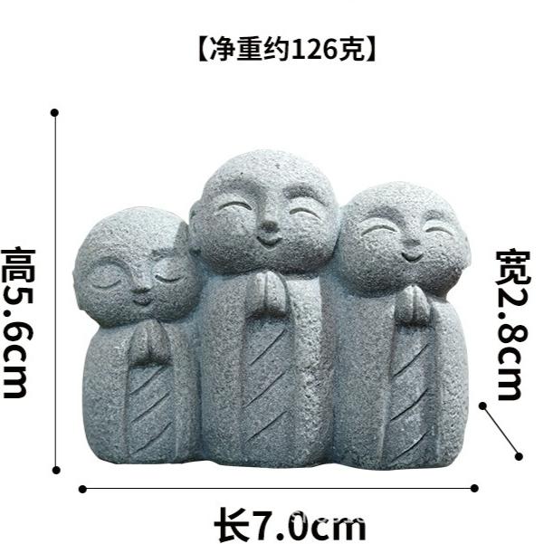 Statues de Bouddha Mignonnes Petites Sculptures de Bouddha Jizo Figurines Zen Ornements de Jardin Bouddhas Jizo Mini Statue de Bouddha Japonais