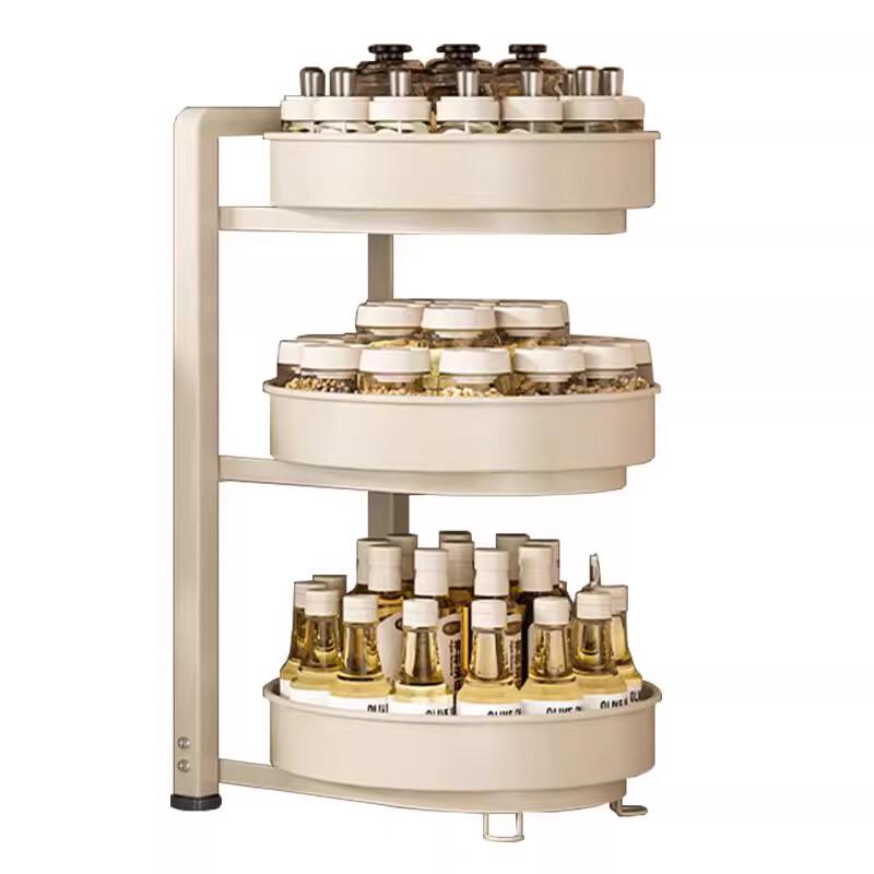 Yingbai 3-Tier 360° Rotating Spice Rack Organizer