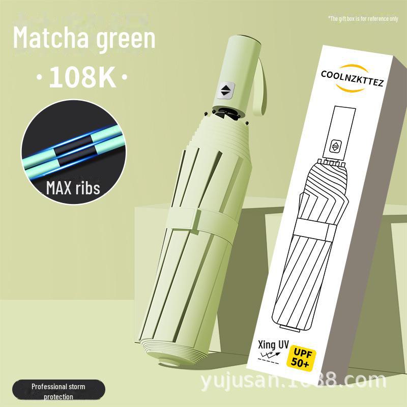 Umbrelă automată bărbătească 72-Bone: Fibre din lemn masiv, protecție UV, logo personalizat