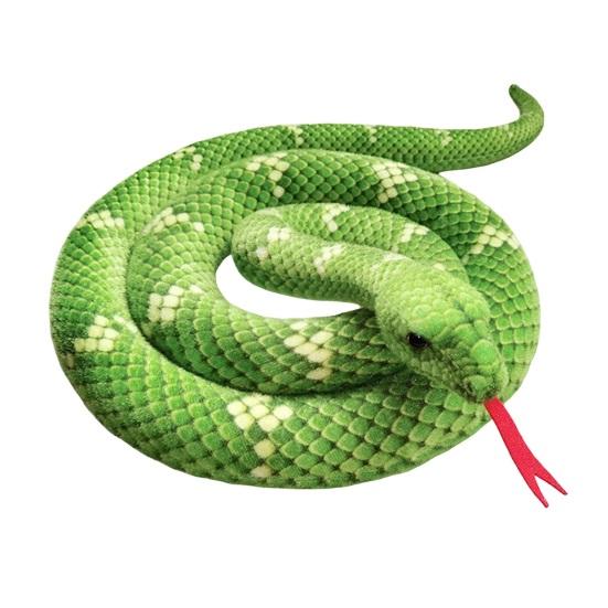 

Плюшевая игрушка змея 70/180 см Реалистичные животные Шалости Змея Поддельные игрушки Хэллоуин Рождество S зелёный