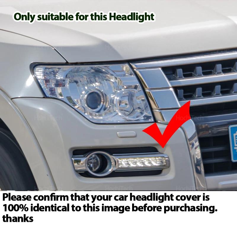 1 Pair Front Headlight Cover For Mitsubishi Pajero V87 V93 V97 2007-2020 Car Headlamp Cover Transparent Lampshade Hood Shell