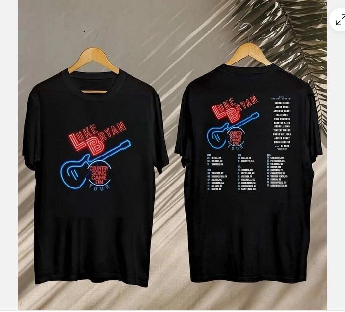 

Luke Bryan Country Song Came On Tour 2025 , Luke Bryan 2025 Concert T-Shirt M