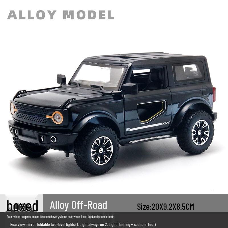 1/24 Alloy Off-Road Vehicle Model Pull-Back Toy with Sound & Light