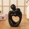 Romantic Love Sculpture Resin Figurine Ornament Creative Abstract Couple Statue For Wedding Party Table Home Decoration