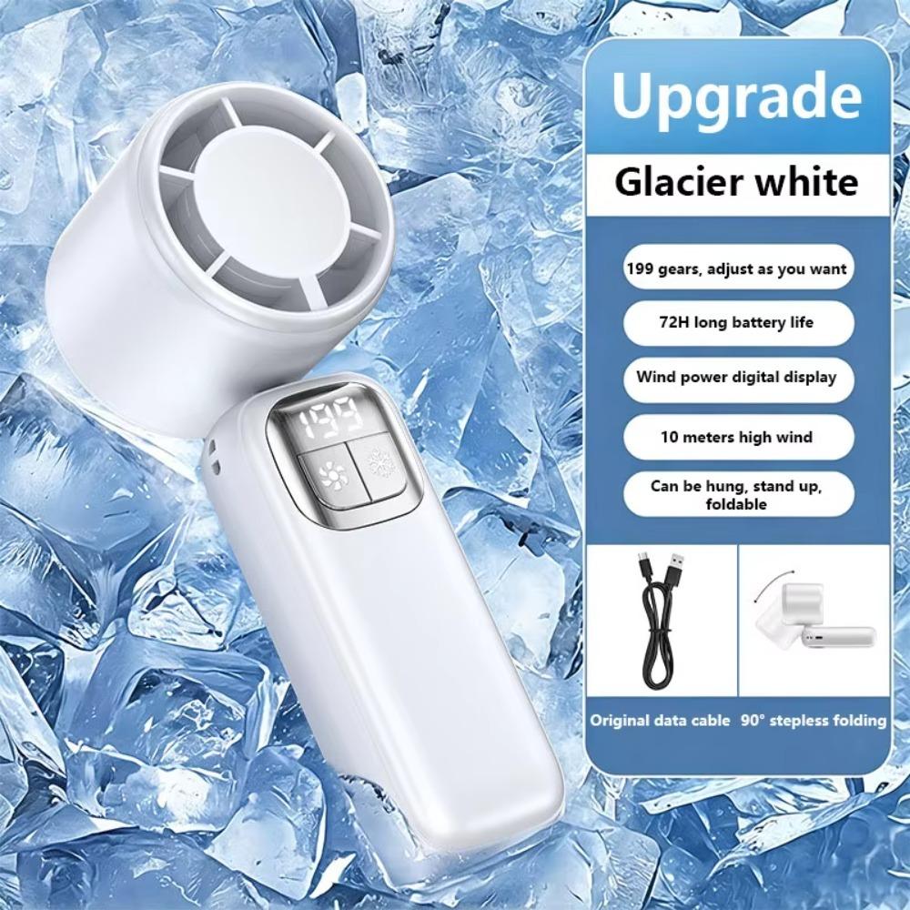 Cooling Ice Cooler Turbo Jet Fan USB Rechargeable Cooling Fan Ice Cooler Fan  Outdoor Travel Office