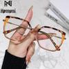 Trendy Anti-Blue Light Eyeglass Frames - Photochromic Makeup Glasses for Students & Internet Celebrities