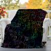 1PC Faces ArtworkOutdoor Flannel Blanket - Soft Plush Decor for Picnics, Camping, Bedroom, Playroom, Office, or Lunch Break 1248A