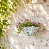 Umbrella Shape Wall Mounted Metal Plant Basket Decorative Iron Hanging Flower Pot for Indoor Outdoor Home Garden Wall Decoration