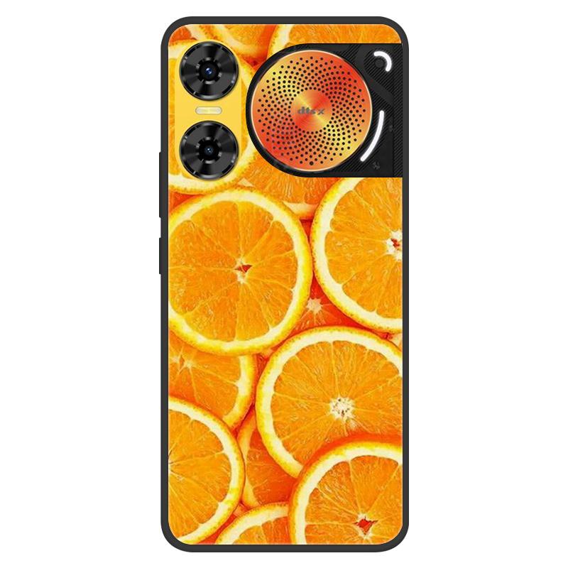For ZTE Nubia Music 2 Case 2025 Soft Black Silicone Bumper Butterfly Painted Phone Cover for Nubia Music2 Cases Fundas Capa