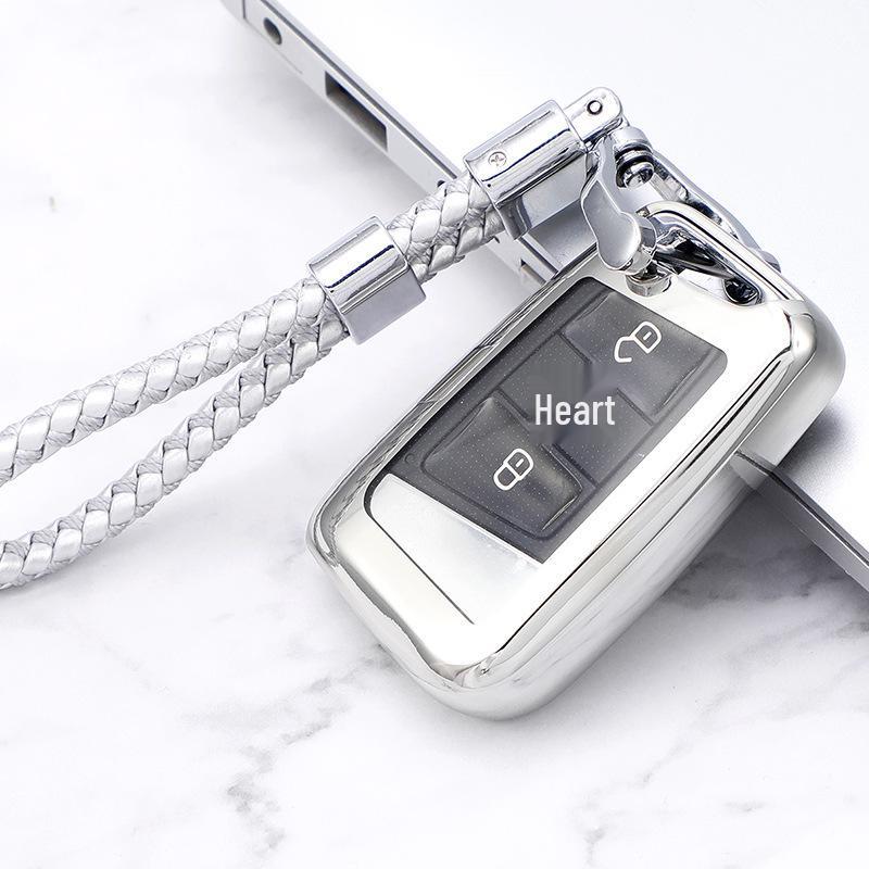 Volkswagen Magotan/Bora B8 Soft Rubber Car Key Protective Cover with Buckle