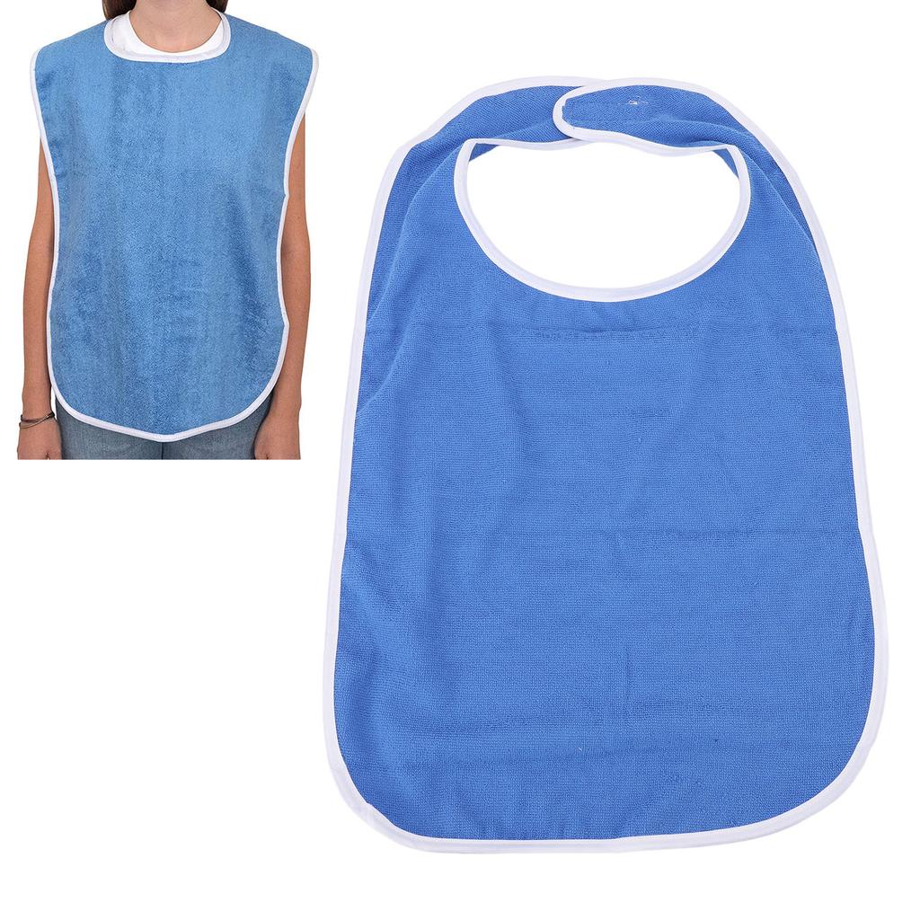 Adult Bib   Hook and   Machine Washable Senior Dining Clothing Protector for Eating Nursing Homes
