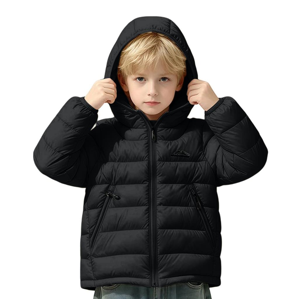 Kinder Kapuzen-Reißverschlussjacke mit Taschen für Freizeit und Outdoor-Aktivitäten