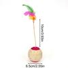 1PC Pet Cat Toy Colorful Feather Blanket Ball Grinding Claw Interactive Play Ball Cat Toy Sisal Shuttlecock Ball