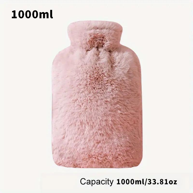 

1 Piece of 33.81oz/67.63oz Large Capacity Plush Hot Water Bag: Made of PVC Material, Hand Warmer Very Suitable for Beds