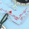 Adjustable Aiming Compass Mirror With Declination-Base Plate Navigation Orienteering Led Light Hiking Map Read Backpacking