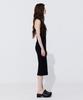 WNDERKAMMER Back Cut-Out Sleeveless Dress_Black