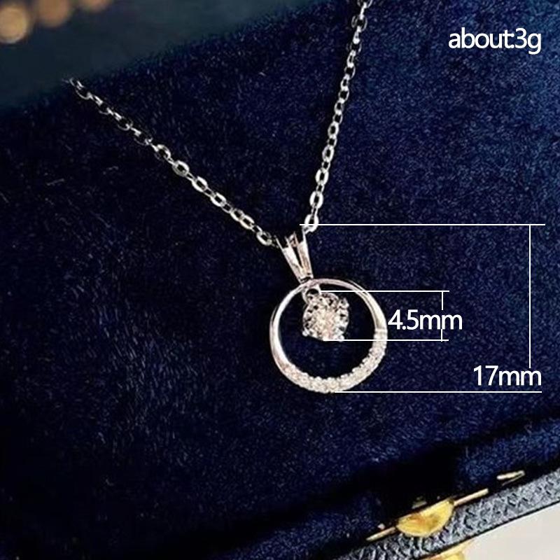 Simple Star Smart Zircon Pendant Necklace, Temperament Charm Women'S Collarbone Chain