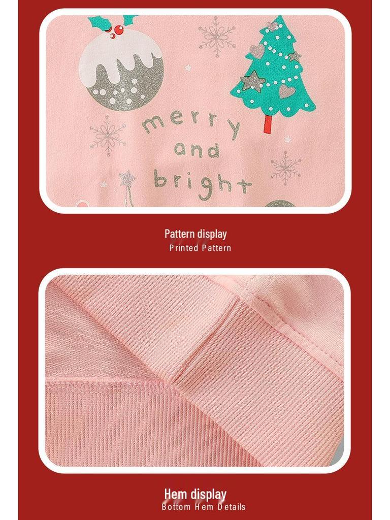 Children's Cartoon Print Long-Sleeve Sweatshirt for Autumn/Winter