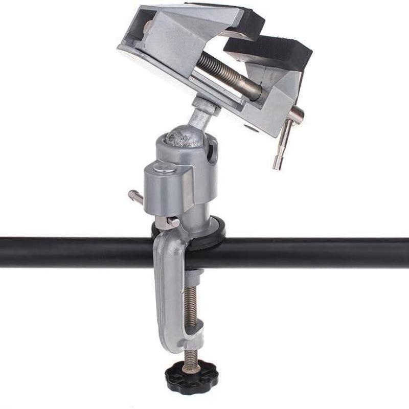 360° Swiveling Head Rotating Table Bench Vise Universal Electric Mill Bracket