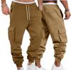 Men's Autumn and Winter American Overalls Multi-Pocket Casual Sports Cuffed Pants